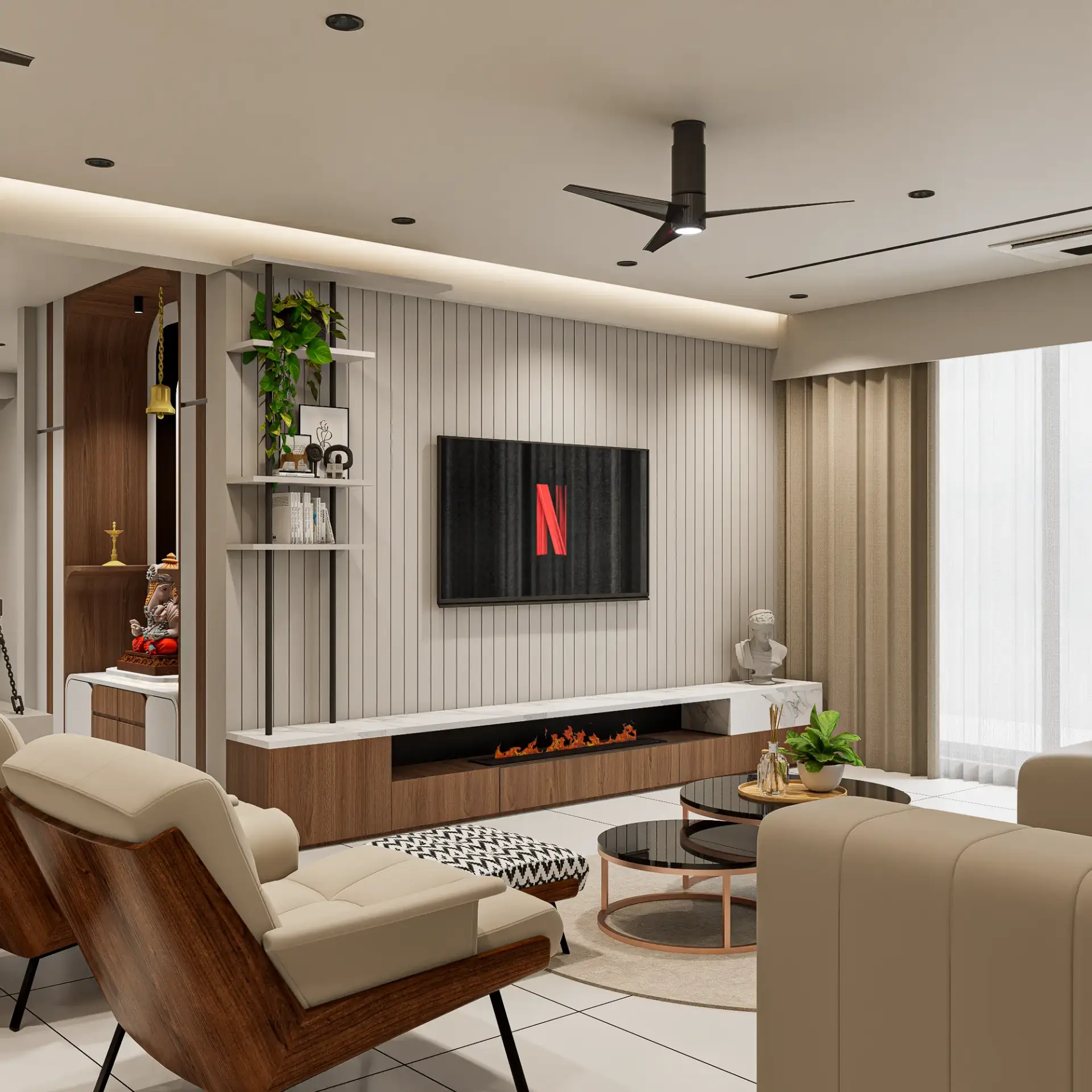 Twin Tower – Living space view 5